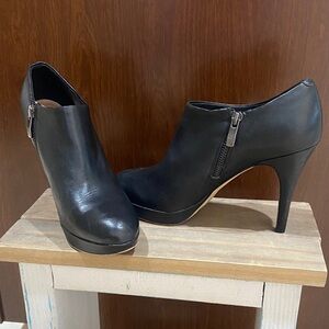 Elevate Your Wardrobe — Vince Camuto Black Leather Ankle Boots